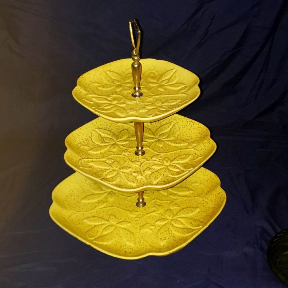 3 tier ceramic serving tray